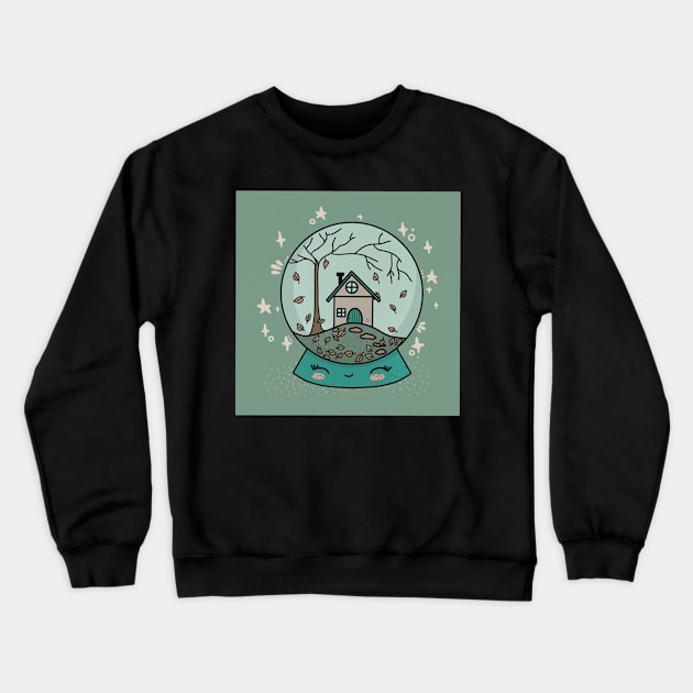 It's a leaf globe because autumn Crewneck Sweatshirt by Ollie_kota